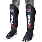 RDX Kickboxing Shin Guards: Premium Leather, Black