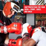 Competition-Like Boxing Headgear with Cheeks - Black, Large