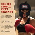 Competition-Like Boxing Headgear with Cheeks - Black, Large