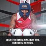 Competition-Like Boxing Headgear with Cheeks - Black, Large