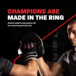 All-Black Leather Punching Mitts for Boxing & Martial Arts