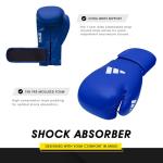 adidas AIBA Approved Boxing Gloves, Blue, 12oz