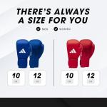 adidas AIBA Approved Boxing Gloves, Blue, 12oz