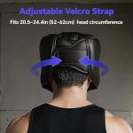 SANJOIN Safety Head Guard - All Ages Boxing Headgear (Black)