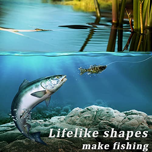 Multi Jointed Fish Fishing Lures for Trout Bass