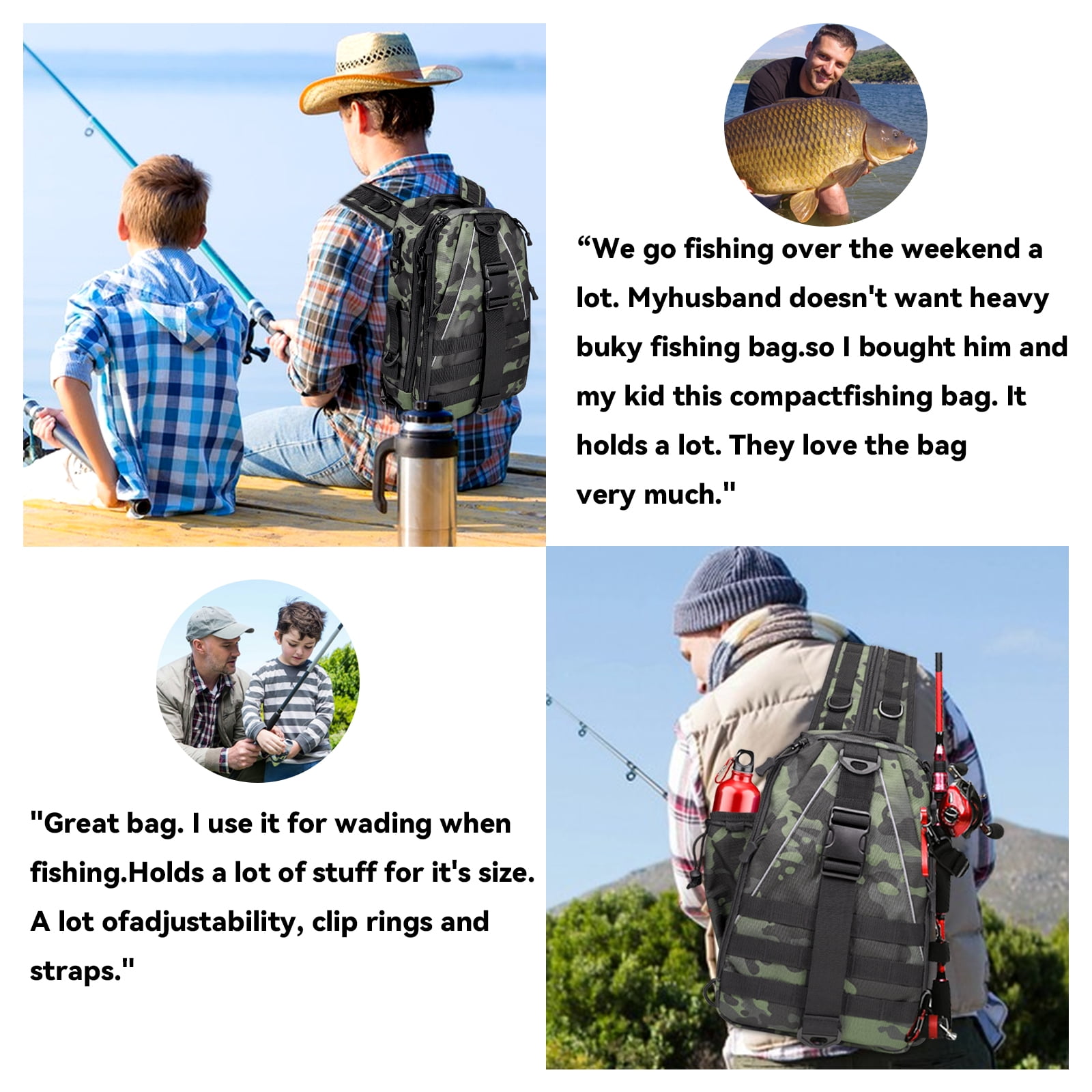 2BK Fishing Gear Bag with Rod Holder