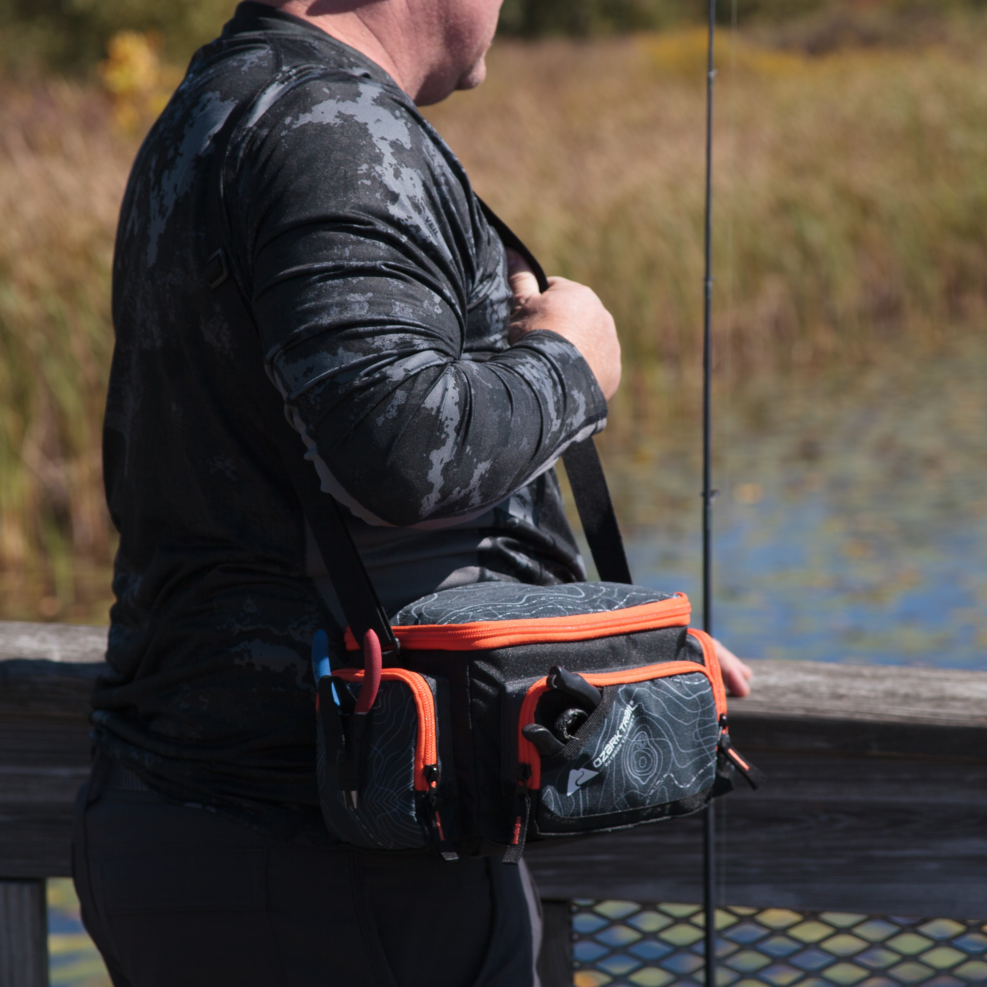 Ozark Trail 350 Soft-sided Fishing Tackle Bag, Black