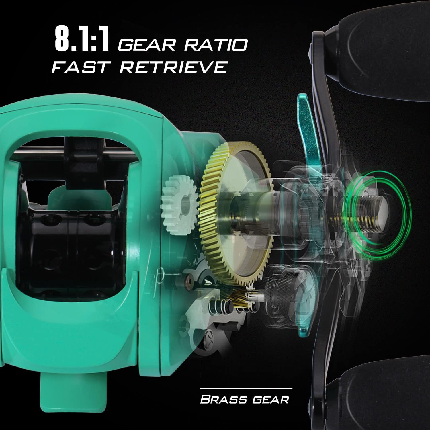 Sougayilang Baitcasting Reel with 9+1 Ball Bearings