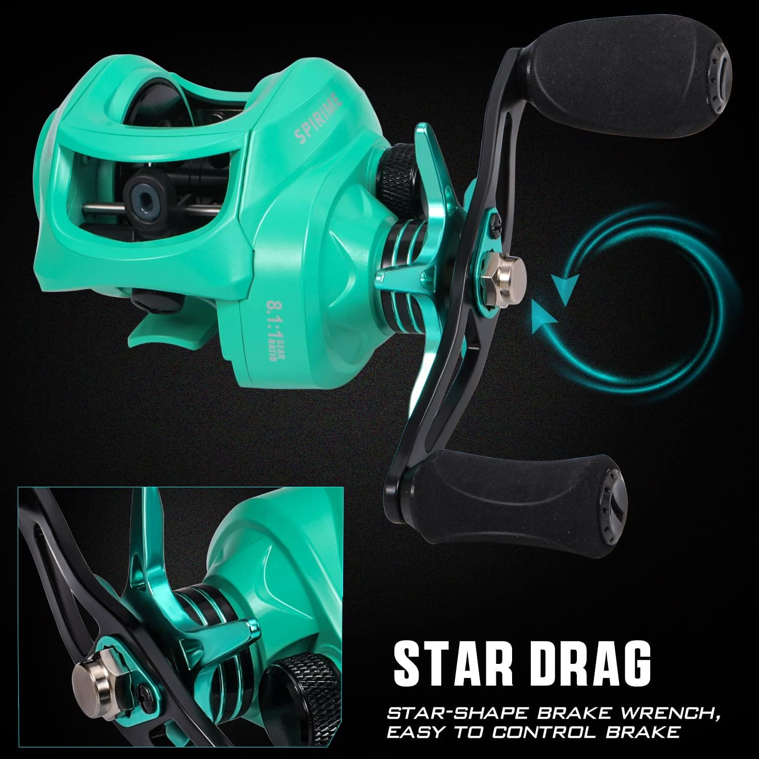 Sougayilang Baitcasting Reel with 9+1 Ball Bearings