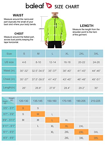 Men's Waterproof Reflective Bike Jacket, Yellow L