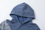 Y2K Skull Print Denim Oversized Hoodie