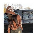 Unisex Y2K Hooded Zip Sweatshirt with Rhinestones