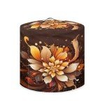 ZUXONGSY Showy Flower Air Fryer Cover Dust Cover Mandala Air Fryer Cover for Kitchen Counter Bohemia Dust Covers Cover Top Handle and Storage Pockets