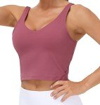 Showy Rose Red Longline Sports Bra