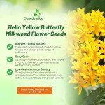 Hello Yellow Butterfly Milkweed: 50 Showy Garden Seeds