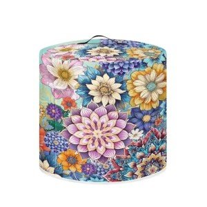 Showy Flower Air Fryer Dust Cover with Pockets