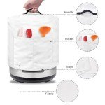 Showy Flower Air Fryer Dust Cover with Pockets