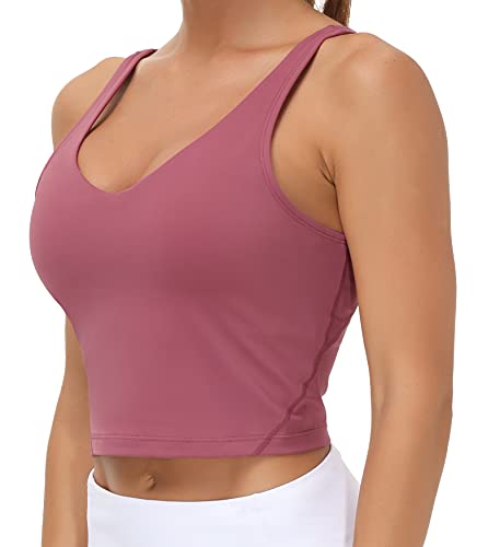 Showy Rose Red Longline Sports Bra