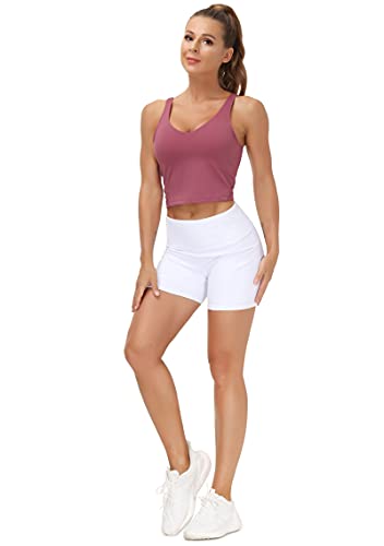 Showy Rose Red Longline Sports Bra