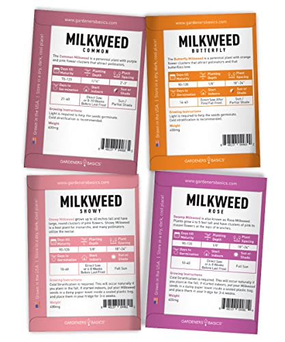 Showy Milkweed Seed Variety Pack for Monarch Butterflies