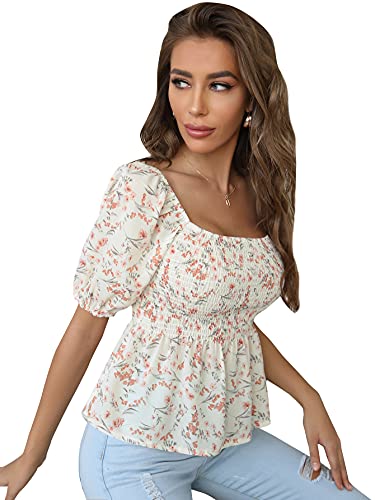 SOLY HUX Floral Ruffle Blouse - Multicoloured - L