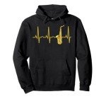 Sax Heartbeat Hoodie - Perfect gift for saxophonists!