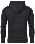 YuKaiChen Mens Showy Black Hoodie in Large