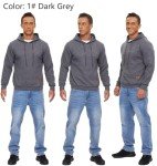 YuKaiChen Mens Showy Black Hoodie in Large
