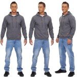 YuKaiChen Mens Showy Black Hoodie in Large