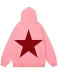 Aelfric Eden Oversized Star Graphic Hoodie - Pink