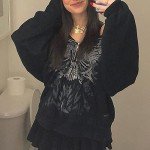 Y2K Vintage Graphic Oversized Zip-Up Hoodie
