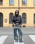 Vintage Star Graphic Oversized Zip-Up Hoodie