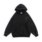 Y2K Aesthetic Oversized Black Hoodie