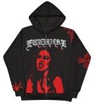 Men's Y2K Retro Rhinestone Oversized Hoodie
