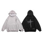 Y2K Aesthetic Oversized Black Hoodie