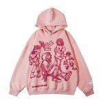 Aelfric Eden Y2K Oversized Graphic Hoodie - Pink