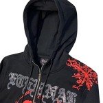 Y2K Retro Rhinestone Oversized Hoodie for Men
