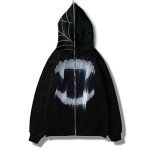 Y2K Women's Zip-Up Hoodie with Rhinestones