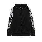 Trendy Unisex Y2K Graphic Zip-Up Hoodie