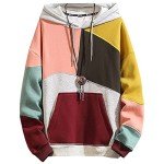 Trendy Unisex Oversized Colorblock Techwear Hoodie