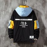 GURUNVANI Color Block Hoodie Pullover, XXX-Large