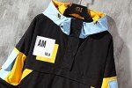 GURUNVANI Color Block Hoodie Pullover, XXX-Large