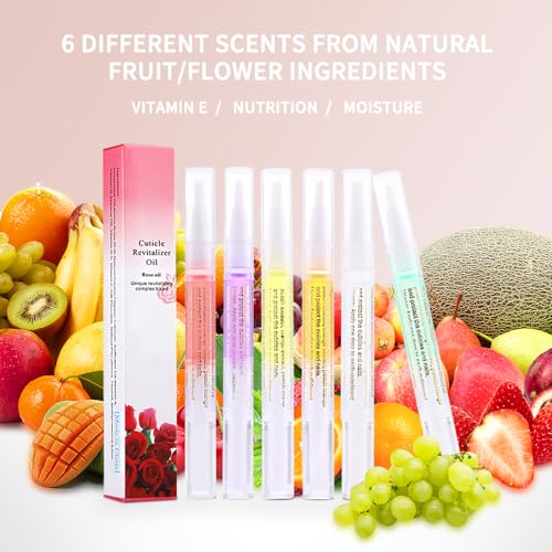 SULLMAR 6Pcs Cuticle Oils Pen - Revitalizing Nail Care