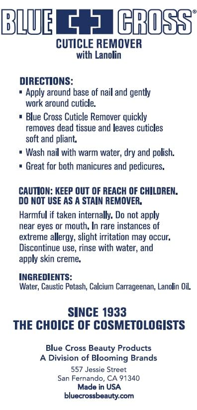 Blue Cross Hydrating Nail Cuticle Remover, 16oz