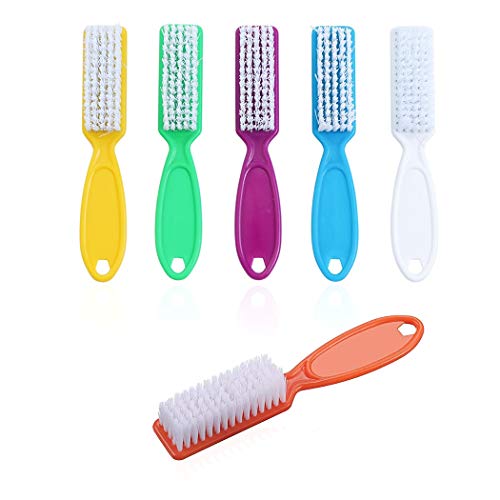 6-Piece Nail Cleaning Brushes: Toes & Fingernails