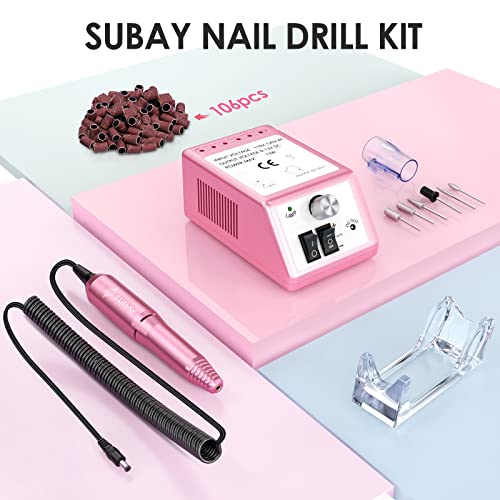 Subay Electric Nail Drill Kit - Pink