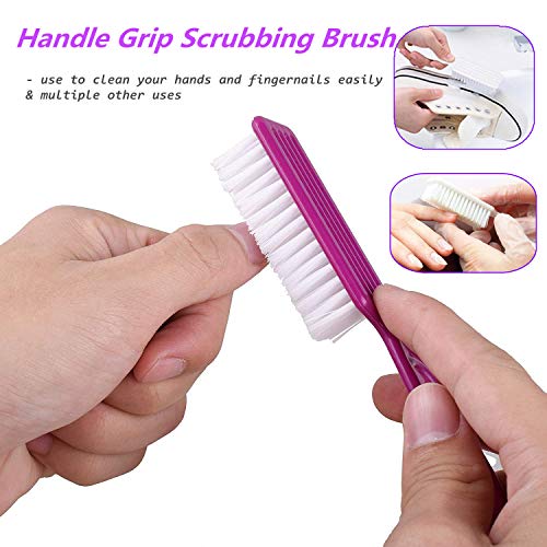 6-Piece Nail Cleaning Brushes: Toes & Fingernails