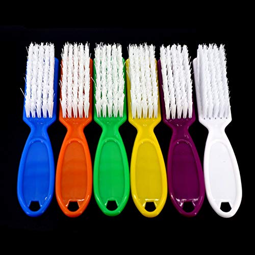 6-Piece Nail Cleaning Brushes: Toes & Fingernails
