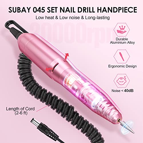 Subay Electric Nail Drill Kit - Pink