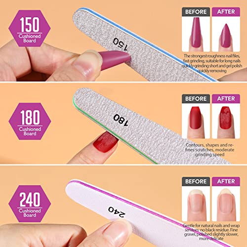 Teenitor Gel Nail File Set - Professional Manicure File
